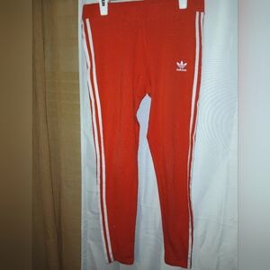 Adidas Kids Red Leggings